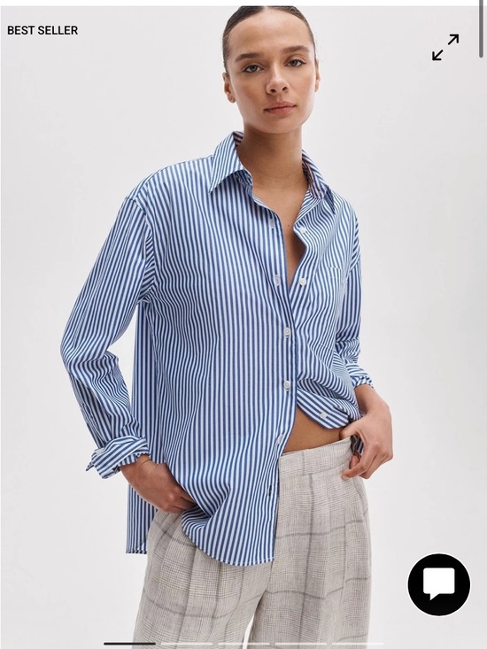 rag & bone Tops - Rag & Bone Connie Poplin Shirt Blue Striped Medium